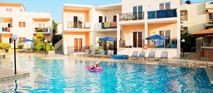 Hotell Sunset Suites - familjehotell med bra barnrabatter.