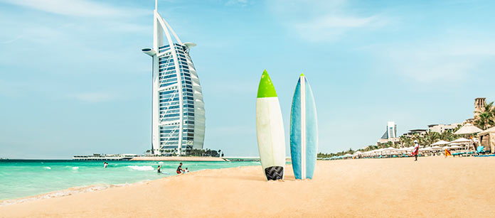 Resor till Jumeira Beach.