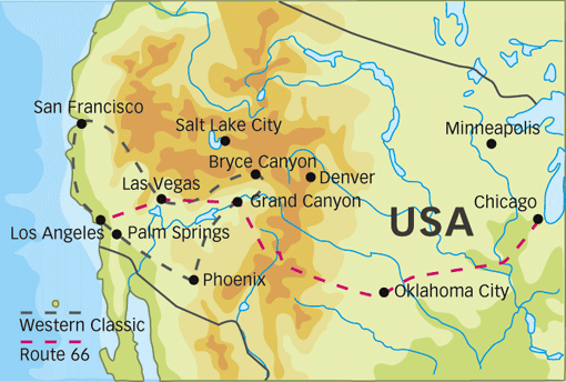 Bilpaket i USA - Route 66