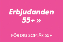 Erbjudanden för dig som är 55+