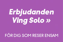 Erbjudanden för dig som reser ensam